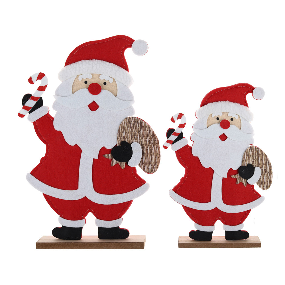 Standing Red Santa Claus Ornament Decoration Christmas Decorations Christmas holiday Festival