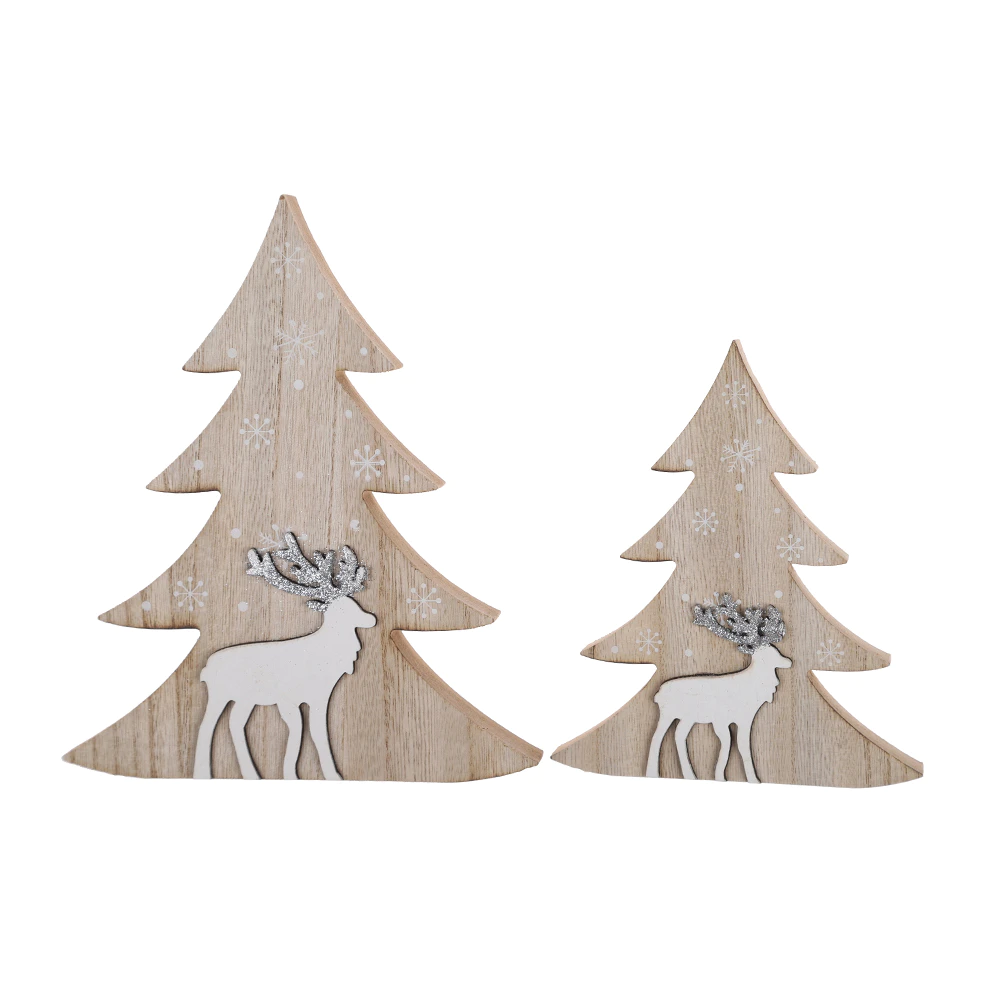 Best Price Christmas wood tree Tabletop decorations Supplier-Tangchen