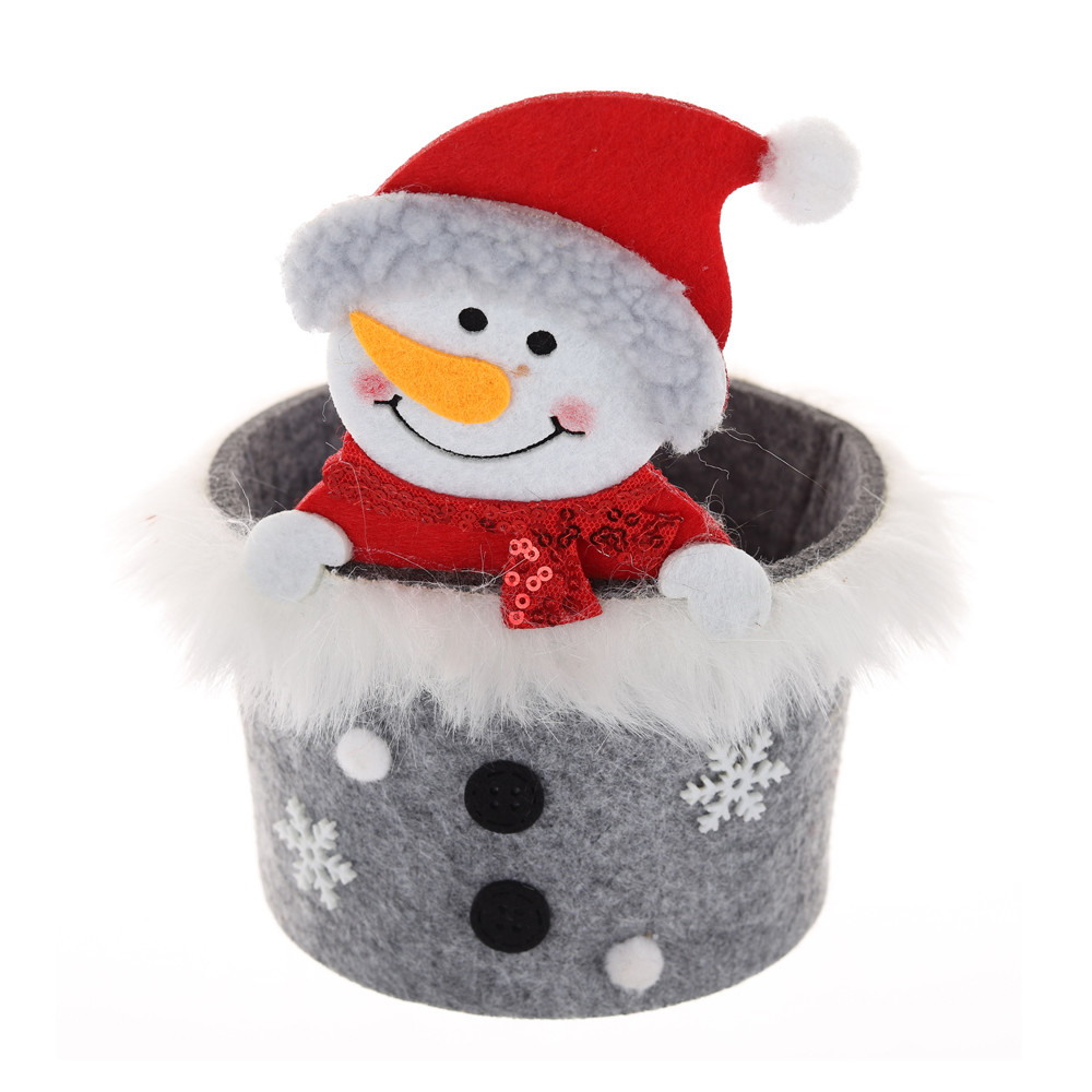 Factory Price Christmas Snowman Basket Gift Sack Party Decorations Supplier-Tangchen