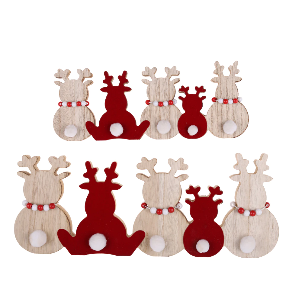 Oem Christmas wood reindeer tabletop decoration Factory Price-Tangchen