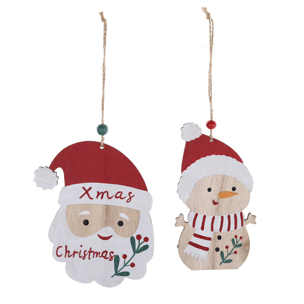 Christmas mini tree hanging decorations Santa Claus shape Xmas tree pendant