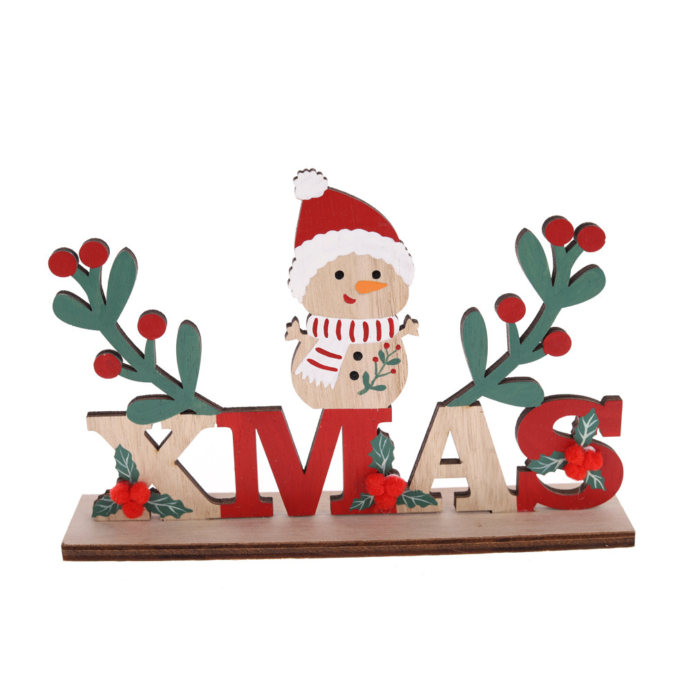 Christmas Wooden Tabletop Window Decoration with Bird Oem With Good Price-Tangchen
