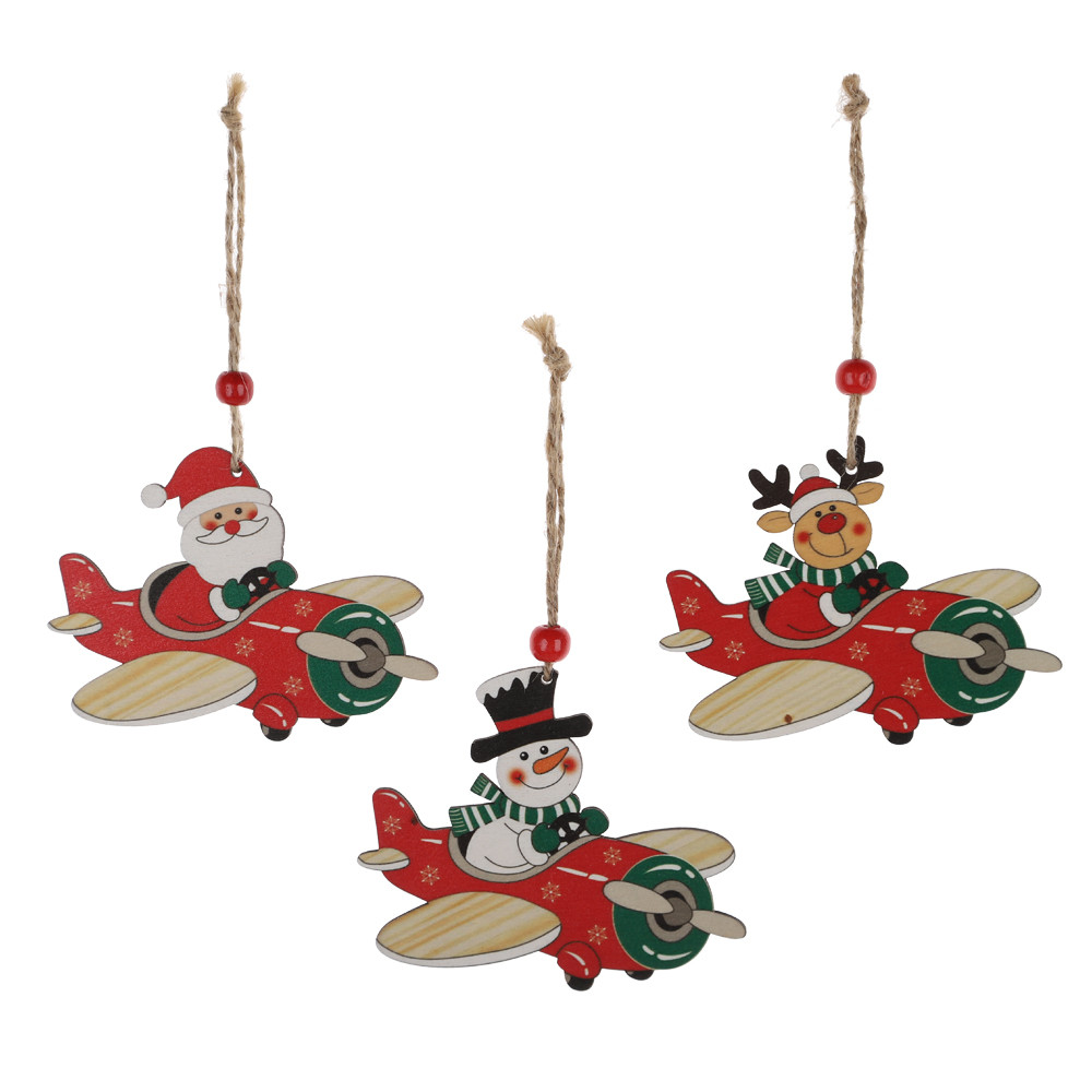 Christmas Santa Claus Snowman Reindeer Hanging Ornaments Xmas Tree Pendant