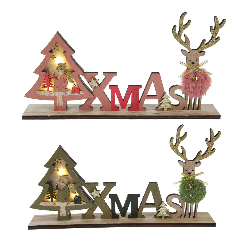 Factory Price Christmas NOEL Deer Tabletop Decoration Home Party Decor Supplier-Tangchen