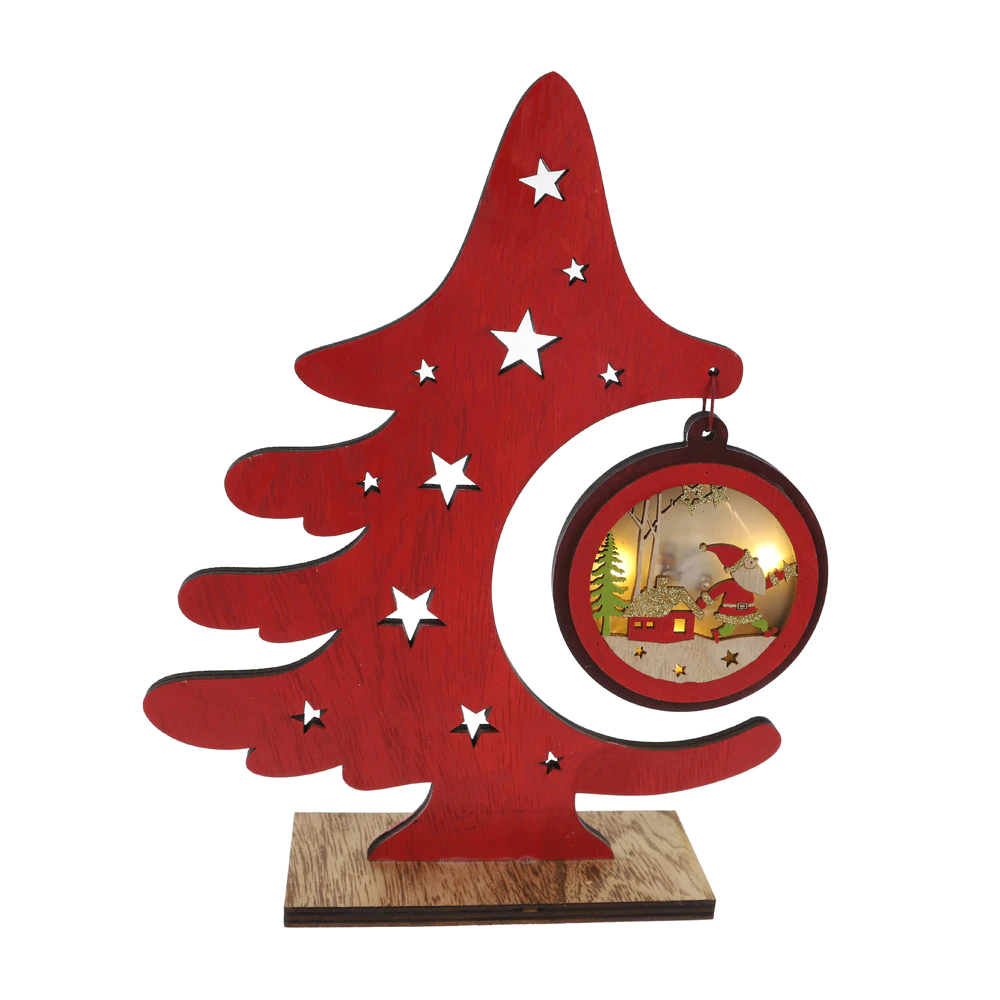 Wooden Christmas Tree Home Party Tabletop Decoration High Quality Supplier In China