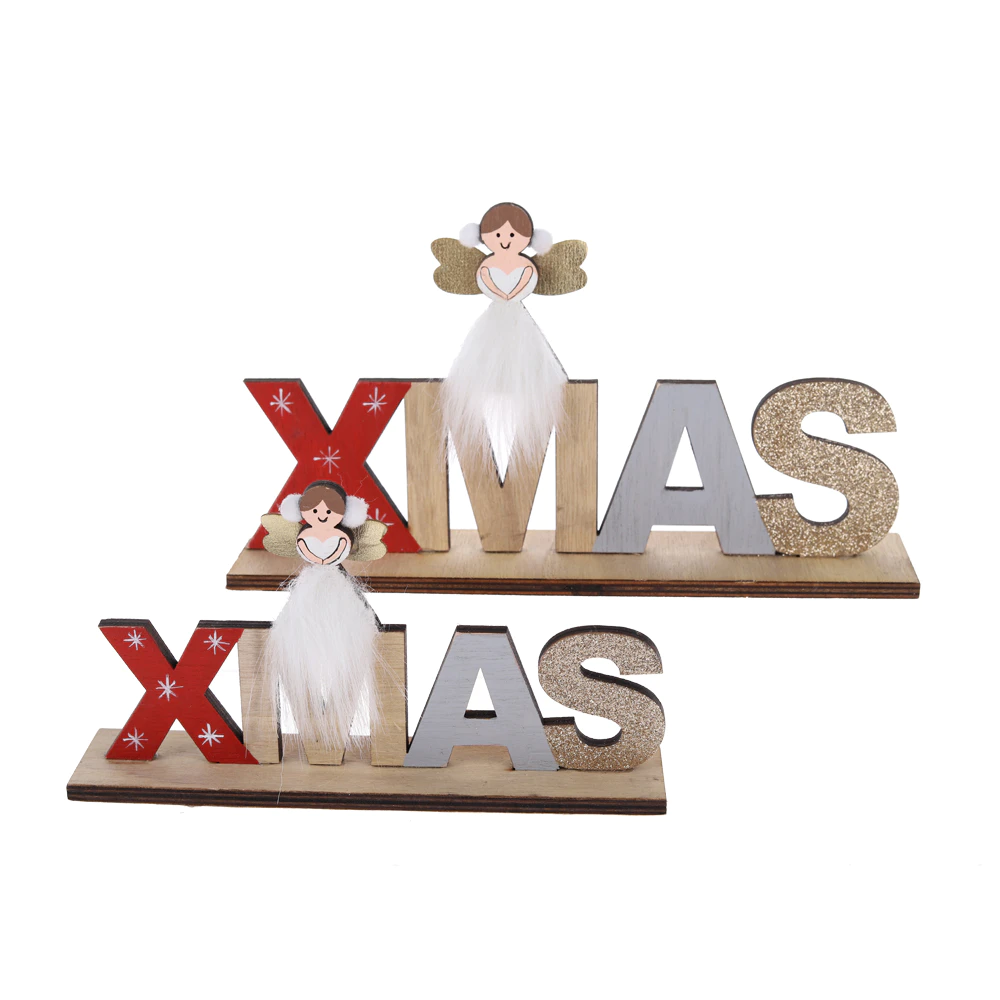 High Quality Merry Christmas Wooden Sign Tabletop Decoration Wholesale-Tangchen