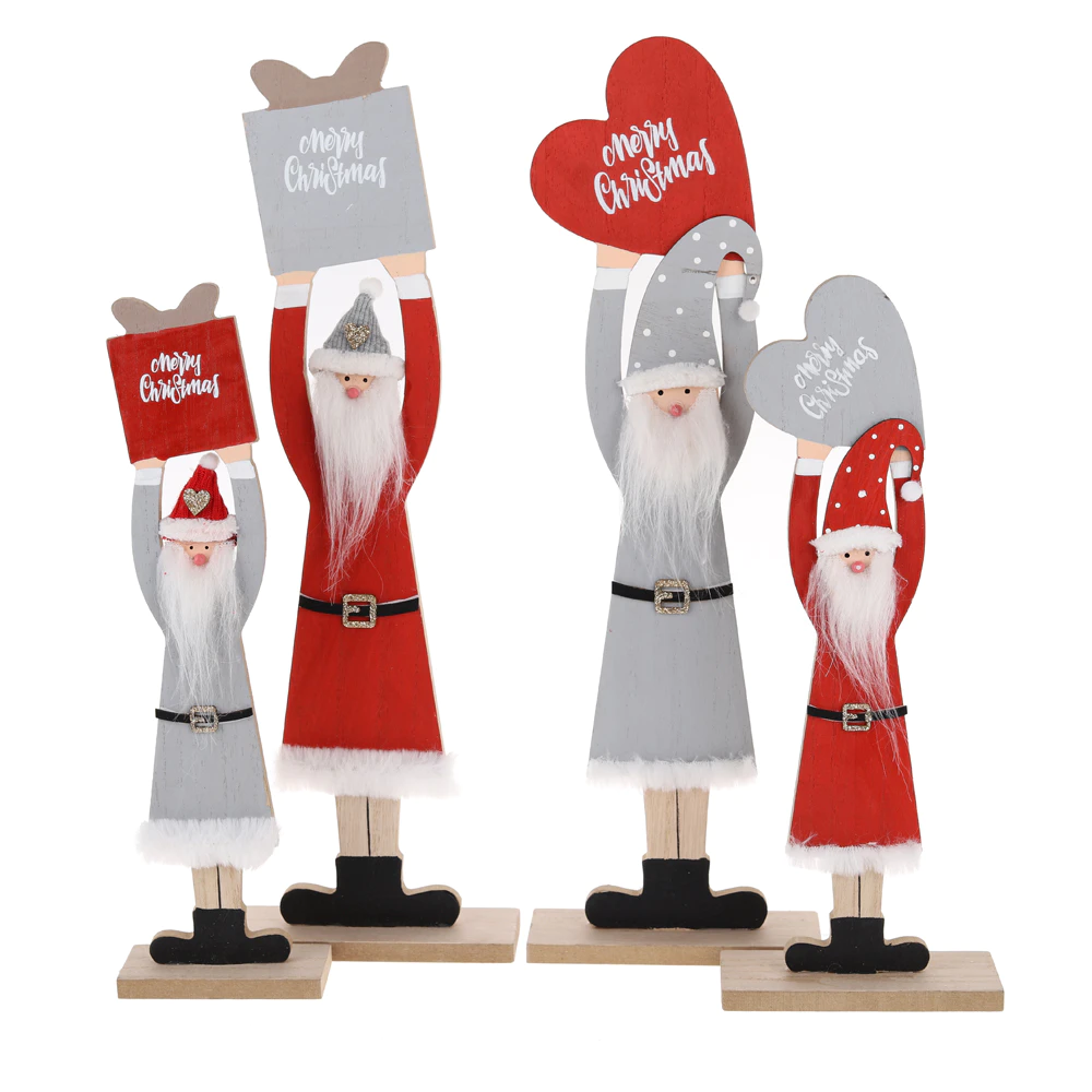 Best Christmas Santa Claus Standing Tabletop Decorations Supplier