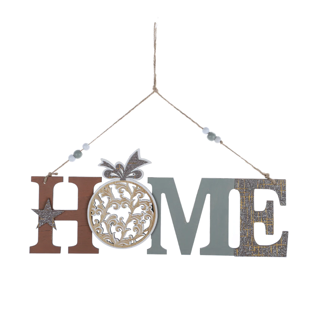 Welcome Wall Winter Rustic Wood XMAS Door Hanging Holiday Christmas HOME Sign Decoration
