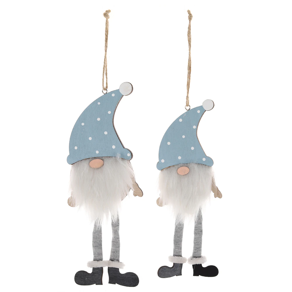 Christmas Long-legged Gnome Hanging Nordic Winter Decorative Wooden Crafts