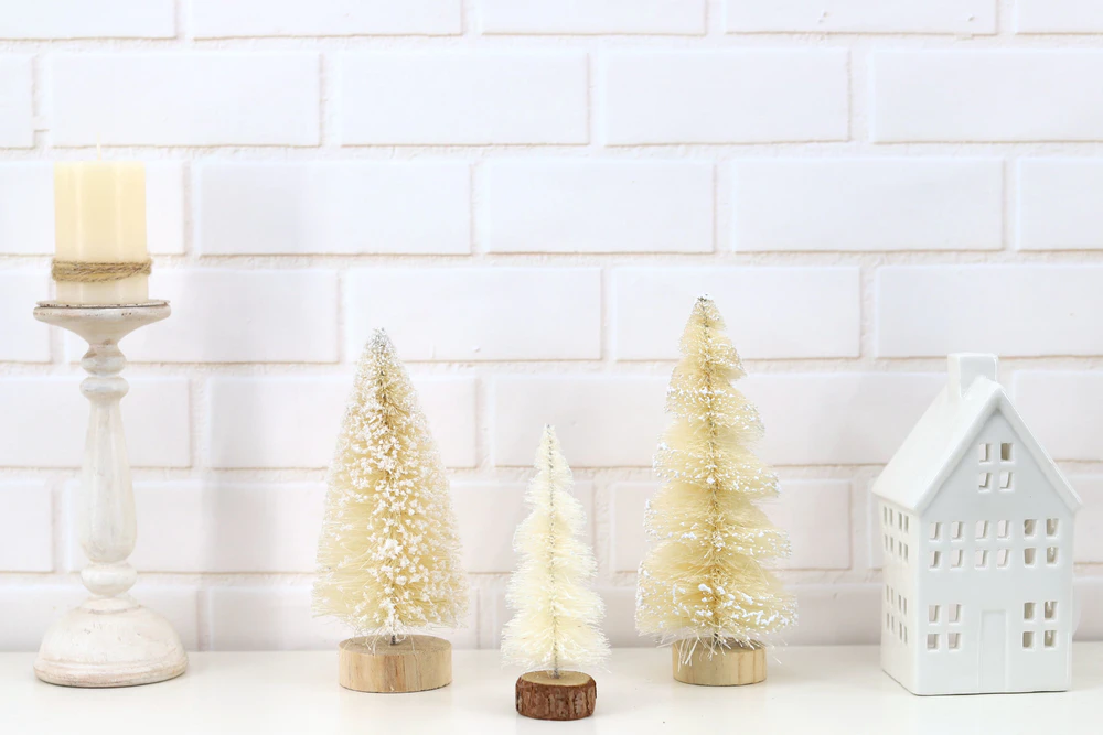 Mini Christmas Tree Xmas Decor Artificial Pine Needle Tree Winter Home Ornaments