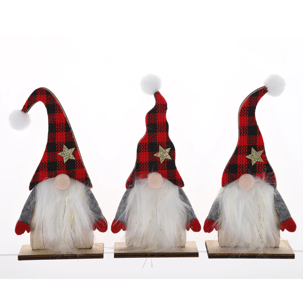 New Design Nordic Faceless Old Man Decor Christmas Veneer Gnome Ornament Winter Tabletop Decor