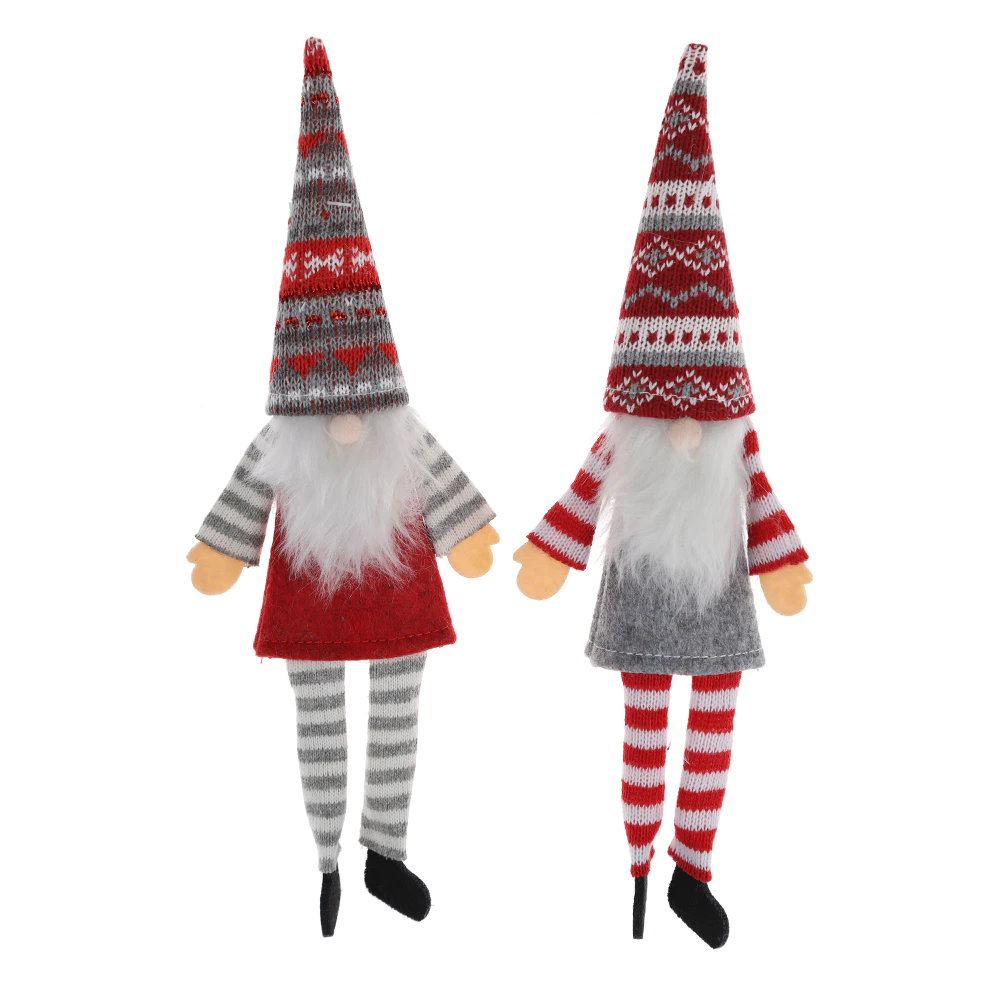 New Year Dining Table Decor Christmas Gnomes Wine Bottle Cover Santa Claus Wine Bottle Toppers Bags