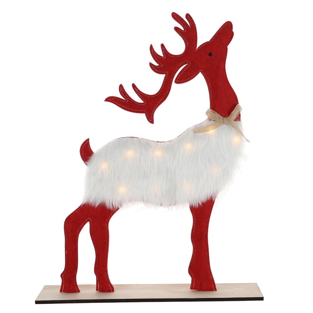 Manufacturer LED Elk Tabletop Decor Christmas Deer Winter Holiday Deco