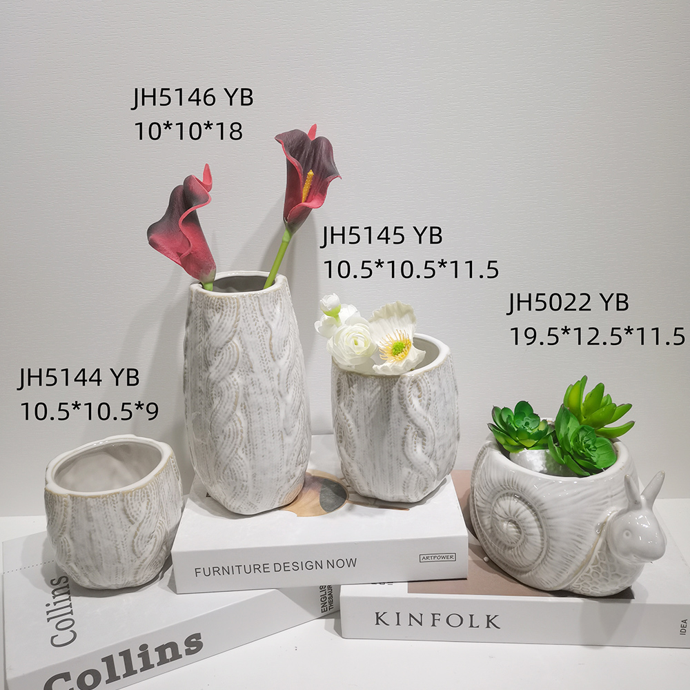 Home Wedding Living Room Table Flower Bottle Crafts Nordic Creative Flower Ceramic Vase