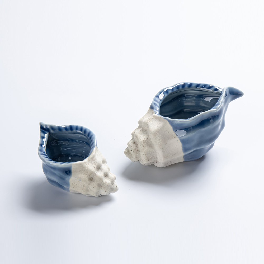 Modern Ceramic Conch Jewelry Tray Living Bedroom Home Decor Necklace Earrings Storage Box Desktop Decor Gift