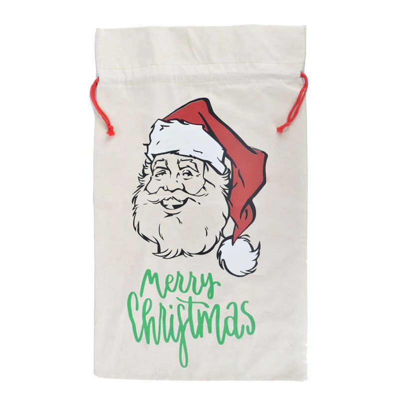 Christmas Linen Drawstring Bags Candy Biscuits Pouchs Burlap Bracelet Jewelry Storage Bags Xmas Kids Gift Packaging Bags