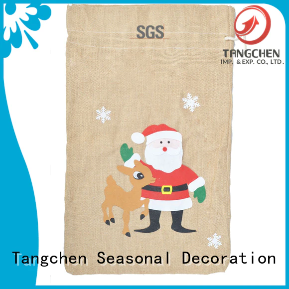 Wholesale santa sack gift bags kids Supply for holiday decoration