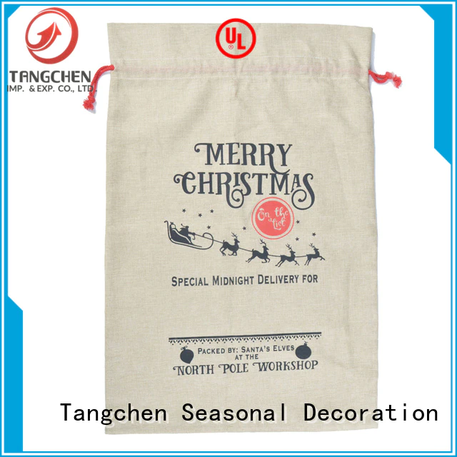 New small gift sacks drawstring Suppliers for holiday decoration