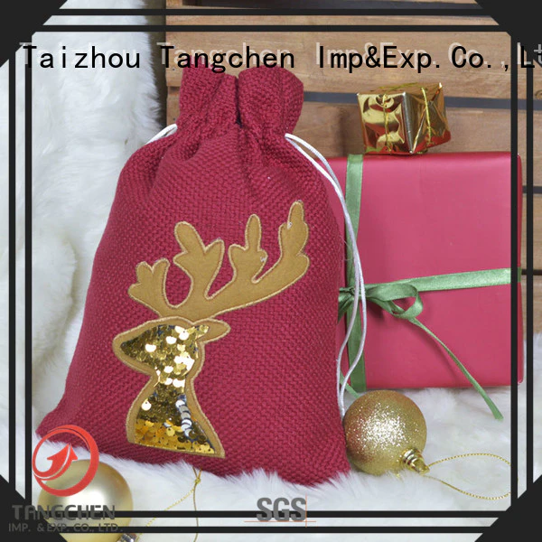 Tangchen red large christmas gift sacks Suppliers for chiristmas tree